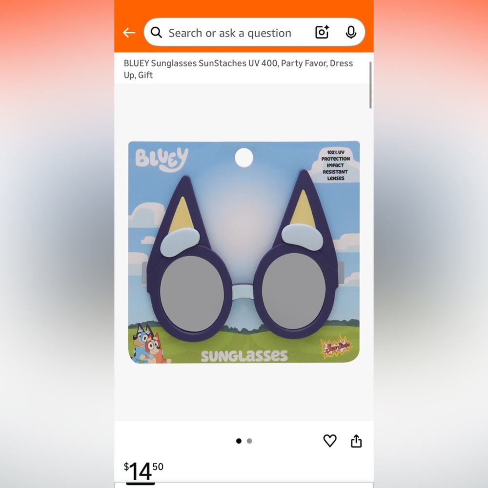 Bluey and Bingo Sunglasses NWT - Picture 5 of 5